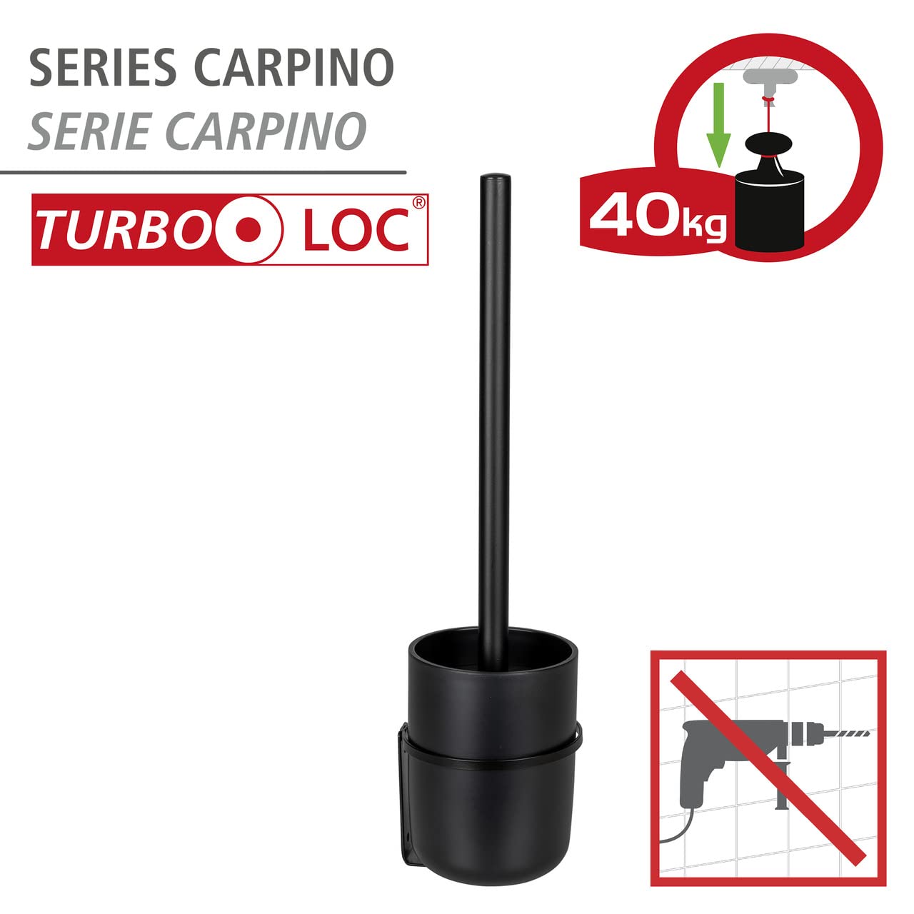 wenko-wc-garnitur-carpino-schwarz-turbo-loc-ohne-bohren image 2