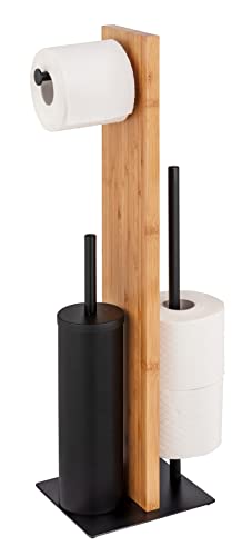 wenko-lesina-stand-wc-garnitur-3-in-1-aus-bambus-und-stahl-schwarz-18-x-69-x-18- image 6
