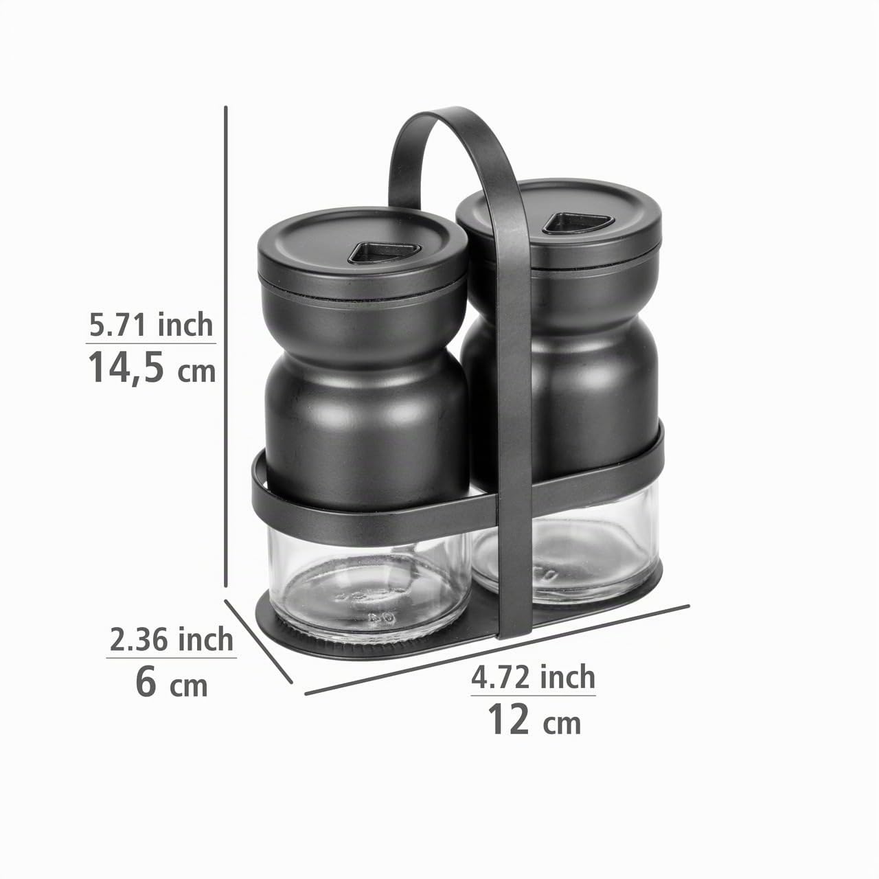 wenko-melli-menage-mit-gew-rzstreuer-3-teilig-2-streuer-halterung-transparent-sc image 6
