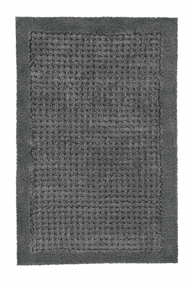 kleine-wolke-badteppich-net-schiefer-60-x-90-cm-100-baumwolle-oeko-tex image 1