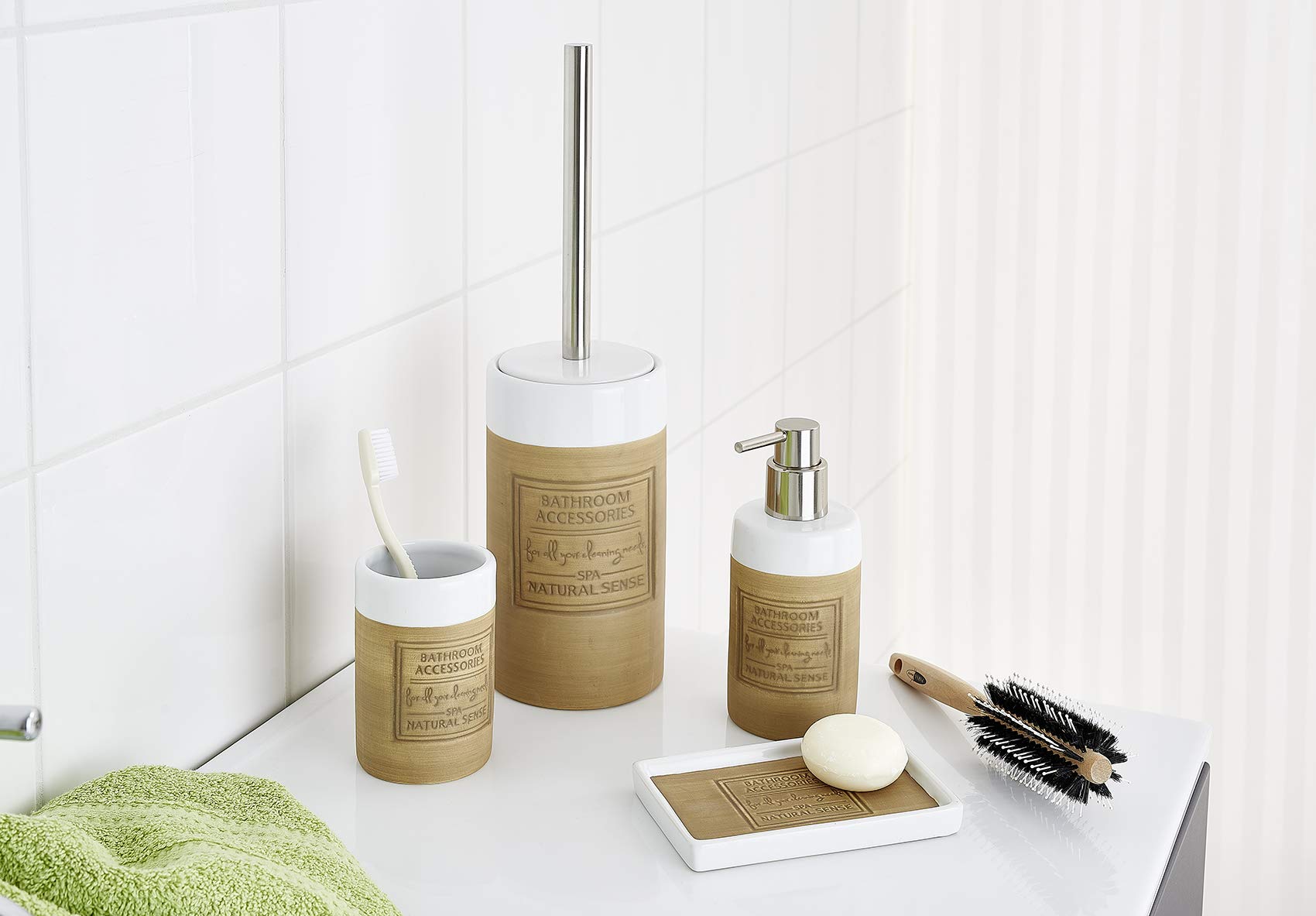 ridder-native-seifenspender-keramik-beige-300-ml image 2