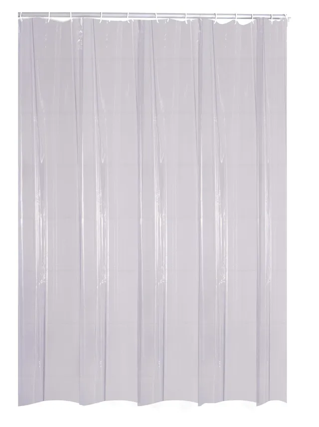 ridder-duschvorhang-brillant-folie-180-x-200-cm-transparent-mit-ringen image 1