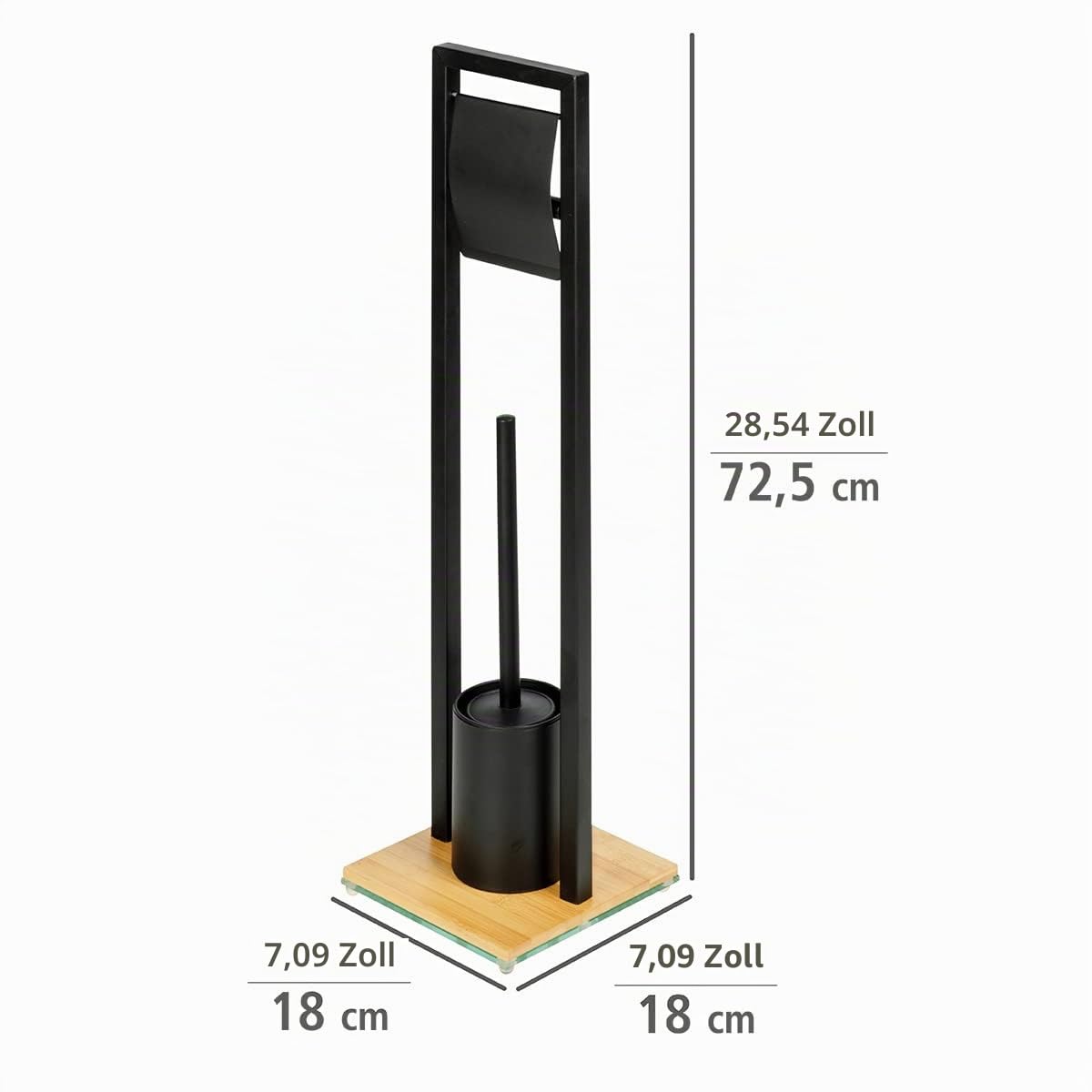 wenko-bambusa-stand-wc-garnitur-18x72-5x18-cm-schwarz-natur image 4