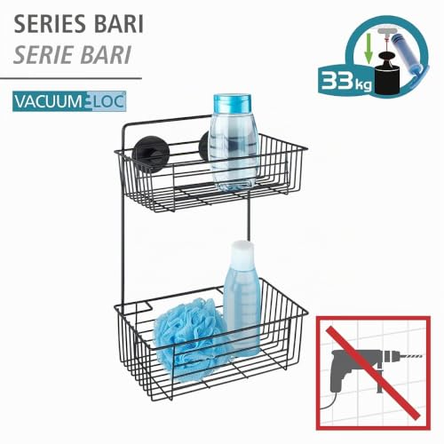 wenko-bari-wandregal-2-etagen-vacuum-loc-26x38x17-cm-schwarz image 8