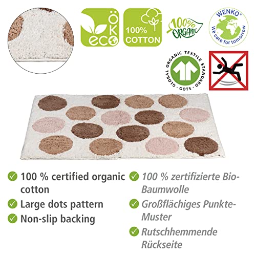wenko-tibet-badematte-60-x-90-cm-bio-baumwolle-punkte-rutschhemmend image 7