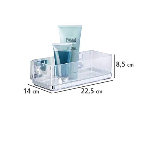 wenko-vacuum-loc-wandregal-quadro-uno-ohne-bohren-edelstahl-25-5-x-8-5-x-14-cm image 5