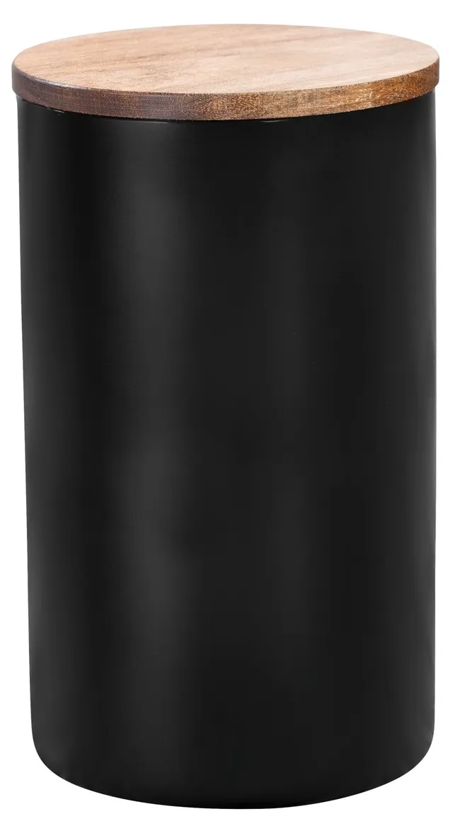 wenko-mio-aufbewahrungsdose-1-4-l-borosilikatglas-schwarz-akazienholz-deckel-11- image 1