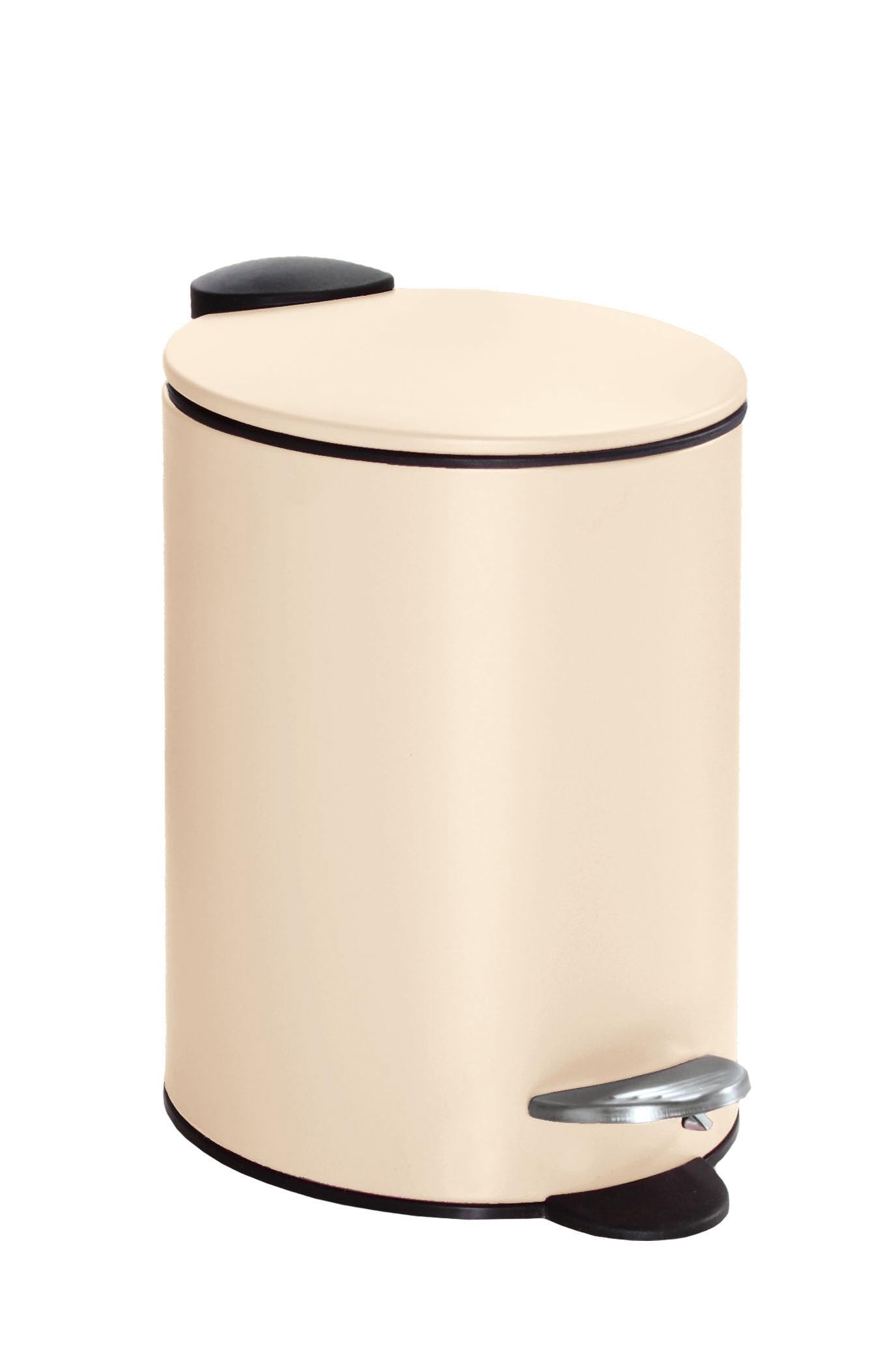 kleine-wolke-kosmetikeimer-silence-3-liter-treteimer-metall-soft-close-sandbeige image 1