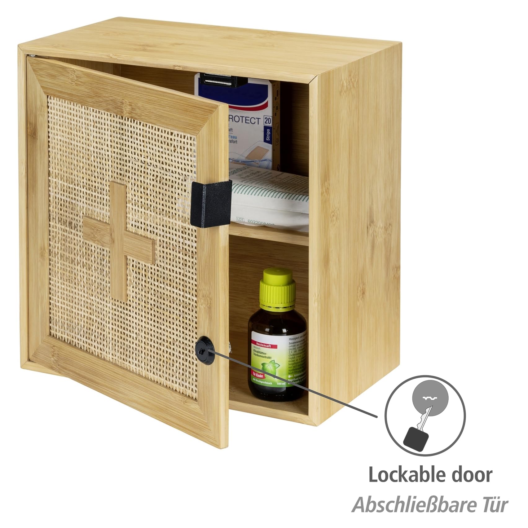 wenko-medikamentenschrank-allegre-bambus-rattan-30-x-30-x-17-8-cm-natur image 4