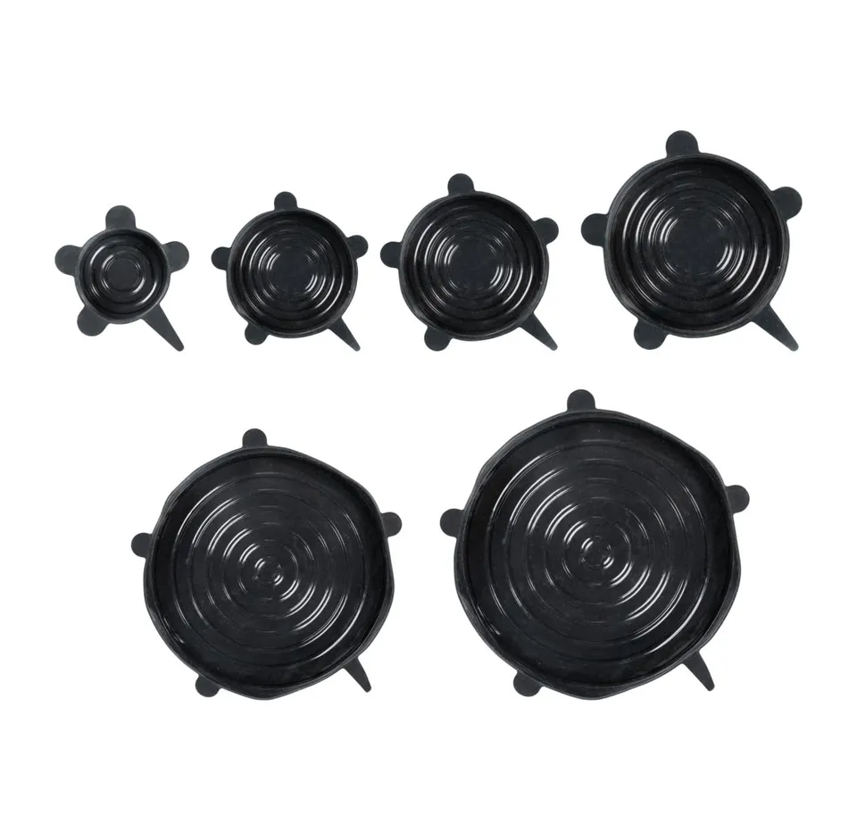wenko-silikondeckel-loui-6er-set-schwarz-6-20-cm image 1