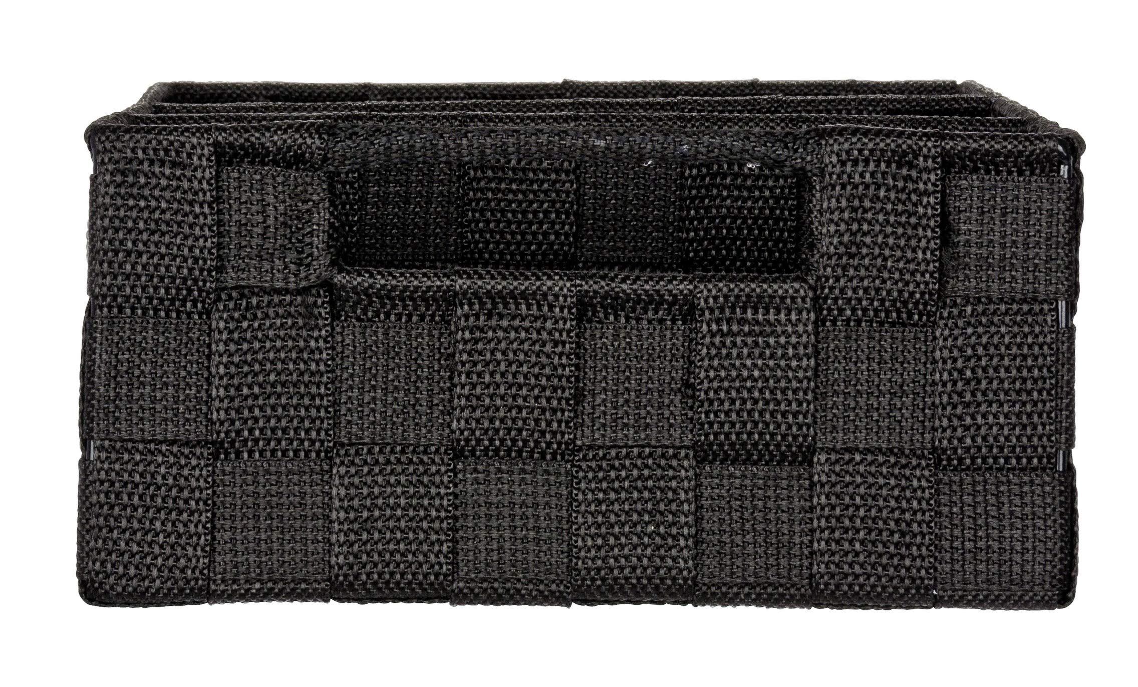 wenko-adria-organizer-aufbewahrungskorb-3-f-cher-32-x-10-x-21-cm-schwarz image 7
