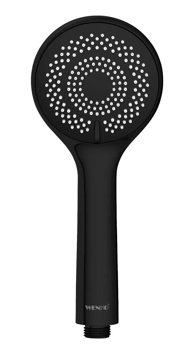 wenko-watersaving-wasserspar-duschkopf-9-5-cm-schwarz-matt image 1