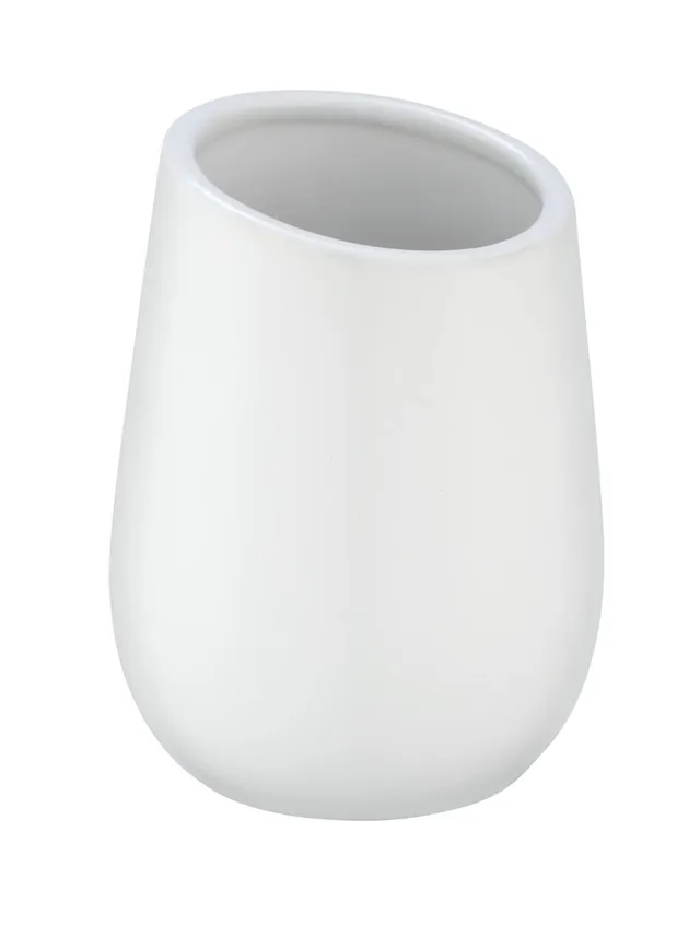 wenko-badi-zahnputzbecher-keramik-matt-wei-8-x-11-cm image 1
