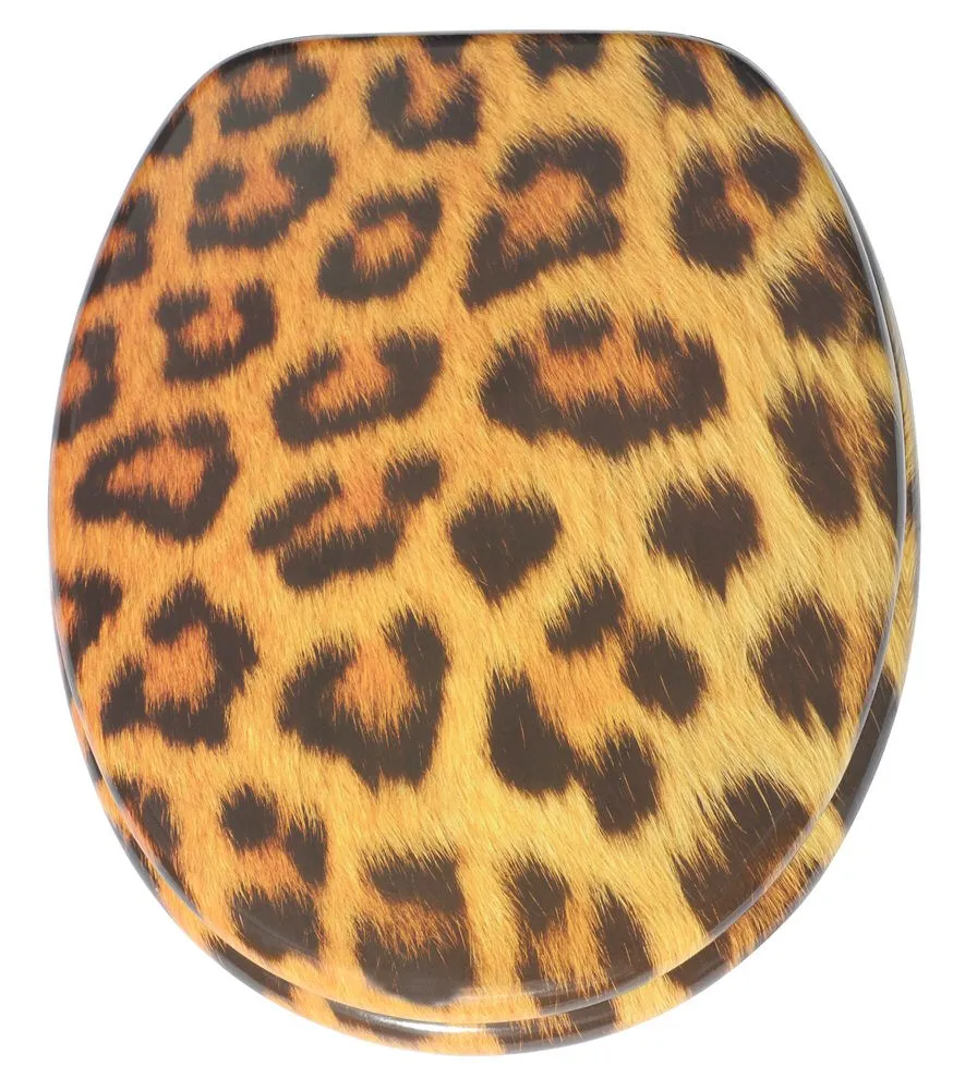 sanilo-wc-sitz-ohne-absenkautomatik-holz-leopardenfell image 1