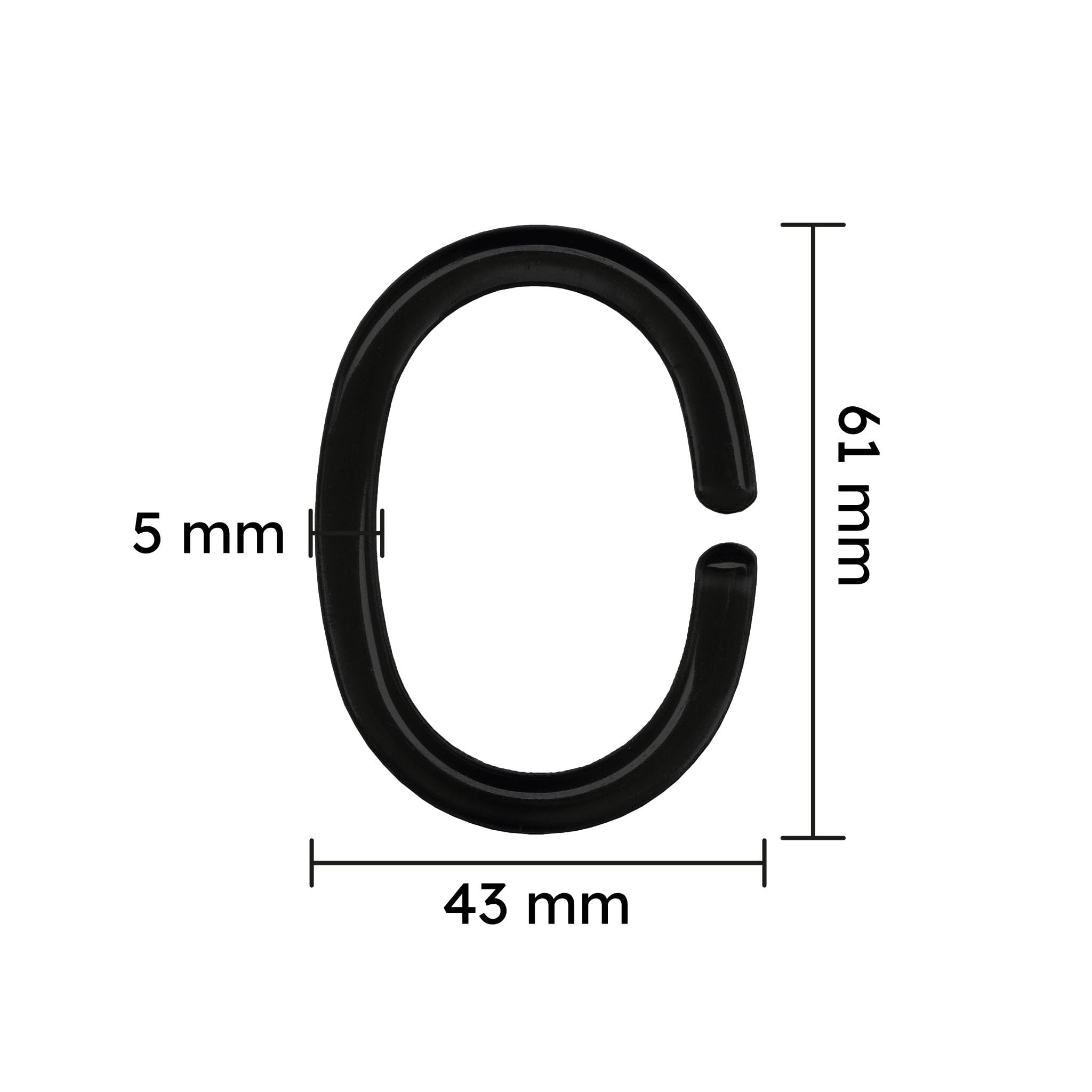 kleine-wolke-duschvorhang-ringe-schwarz-12-teilig image 3