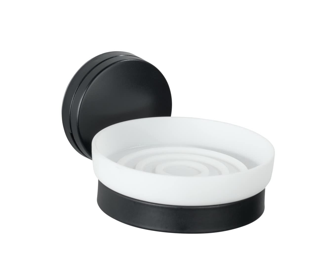 wenko-static-loc-plus-seifenablage-pavia-schwarz-10-x-6-5-x-12-cm-stahl image 1
