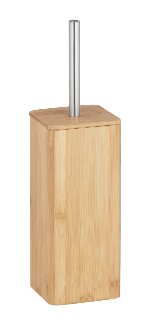 wenko-bambusa-wc-garnitur-geschlossene-toilettenb-rste-bambus-10-1-x-37-5-x-10-1 image 1