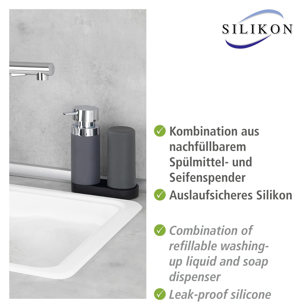 wenko-easy-squeez-e-sp-lstation-sp-lmittel-und-seifenspender-grau-0-25-l image 3