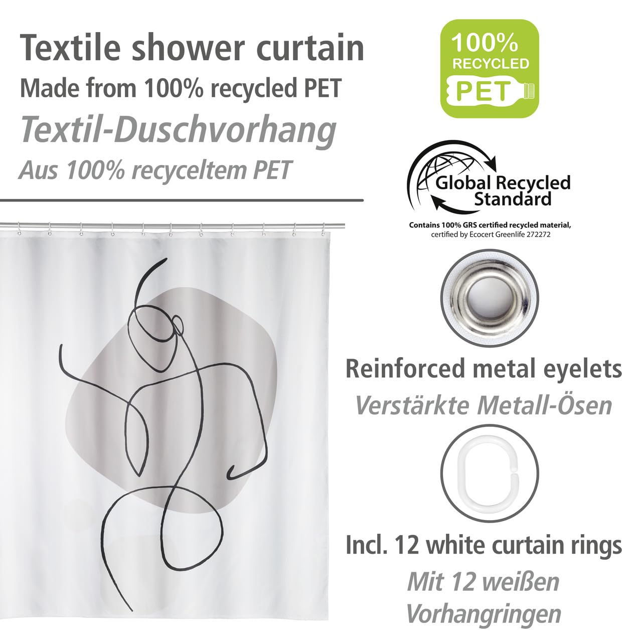 wenko-ladyline-textil-duschvorhang-180x200-cm-mehrfarbig-mit-ringen image 2