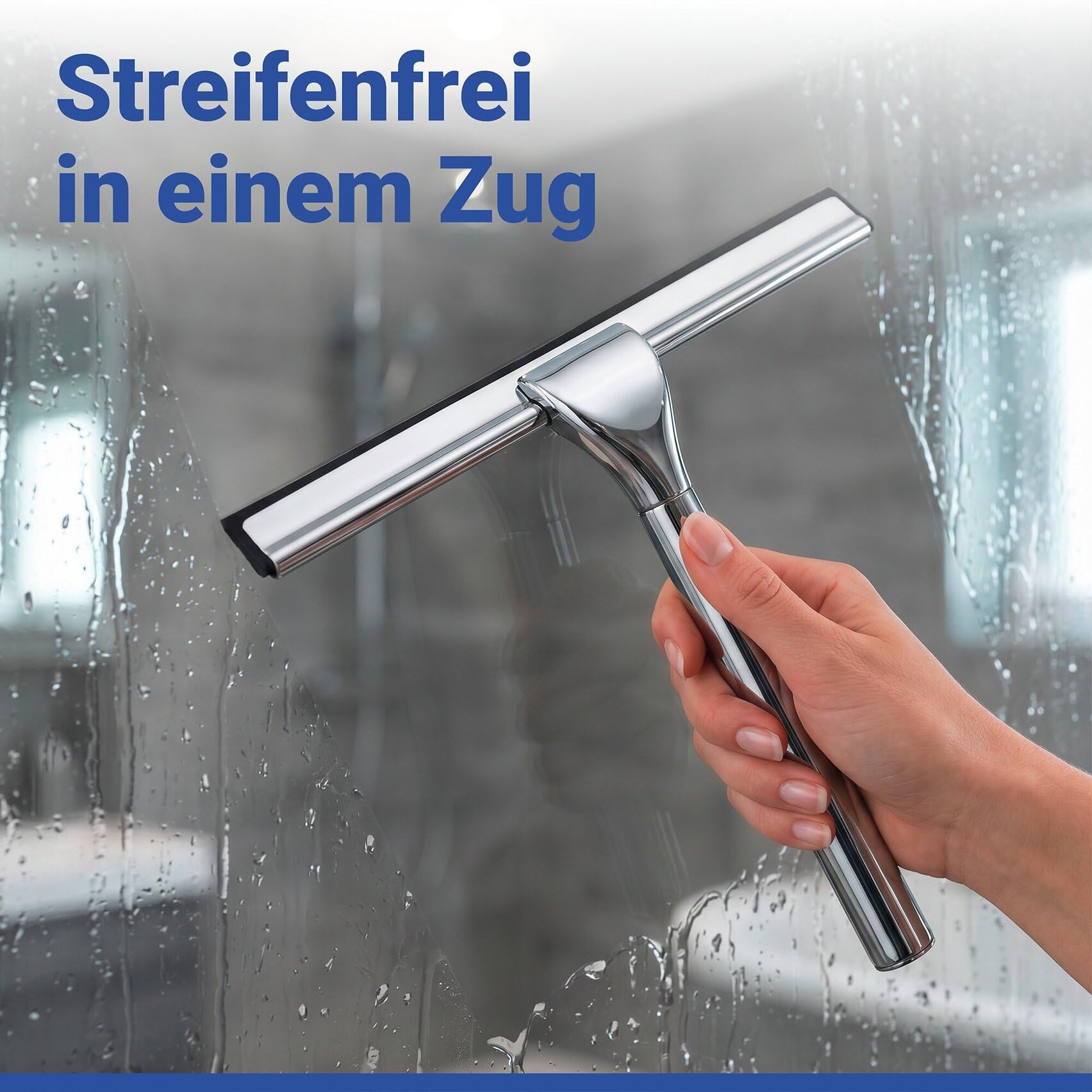 wenko-vacuum-loc-duschabzieher-25-cm-edelstahl-mit-vakuum-haken-ohne-bohren image 3
