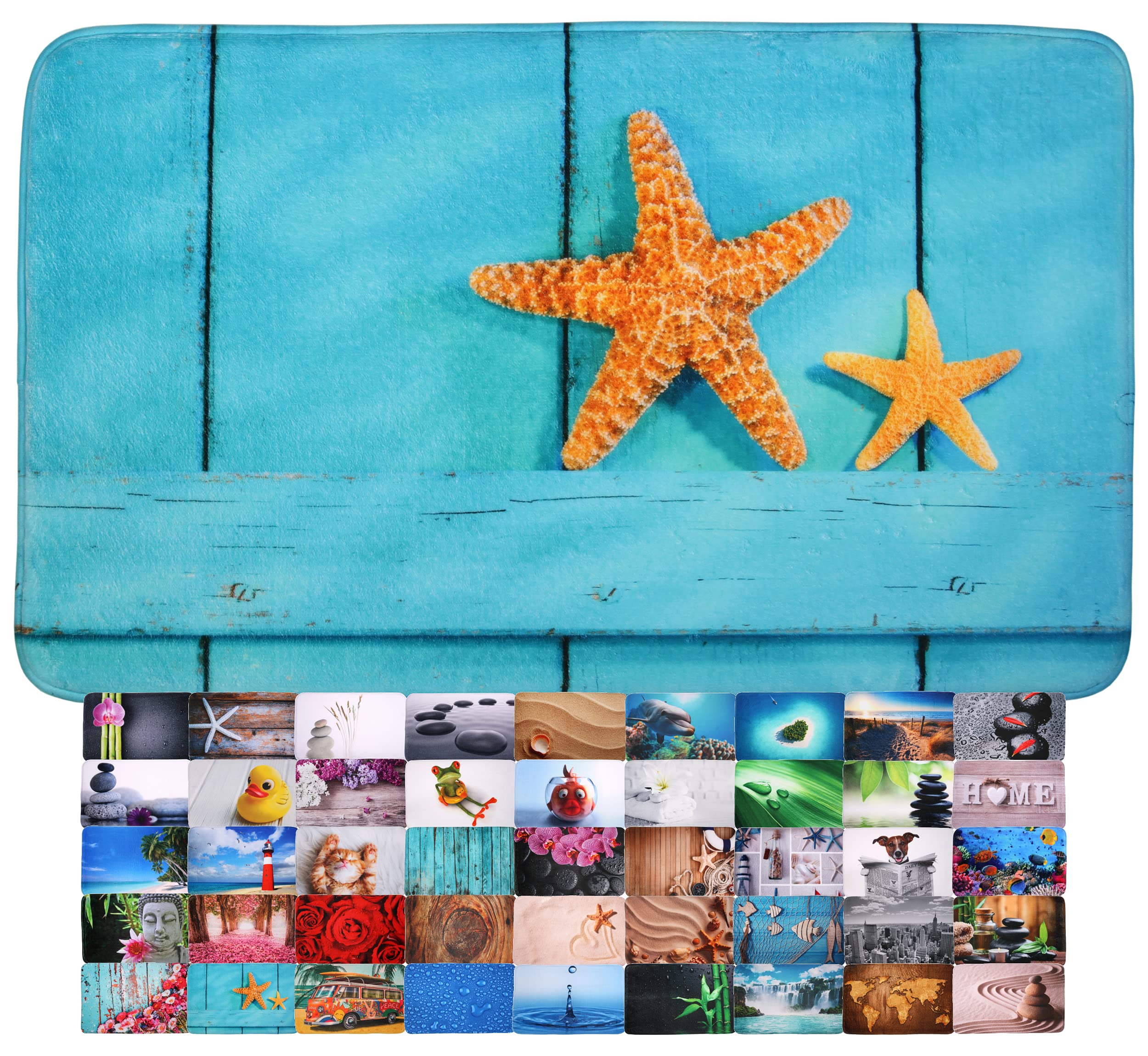 sanilo-badteppich-starfish-50-x-80-cm-weiche-badematte-rutschfest-waschbar image 1
