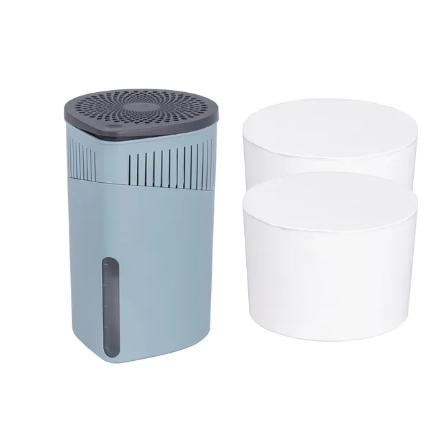 wenko-drop-raumentfeuchter-set-t-rkis-mit-2-x-1-kg-granulat-block-15-x-23-cm image 1