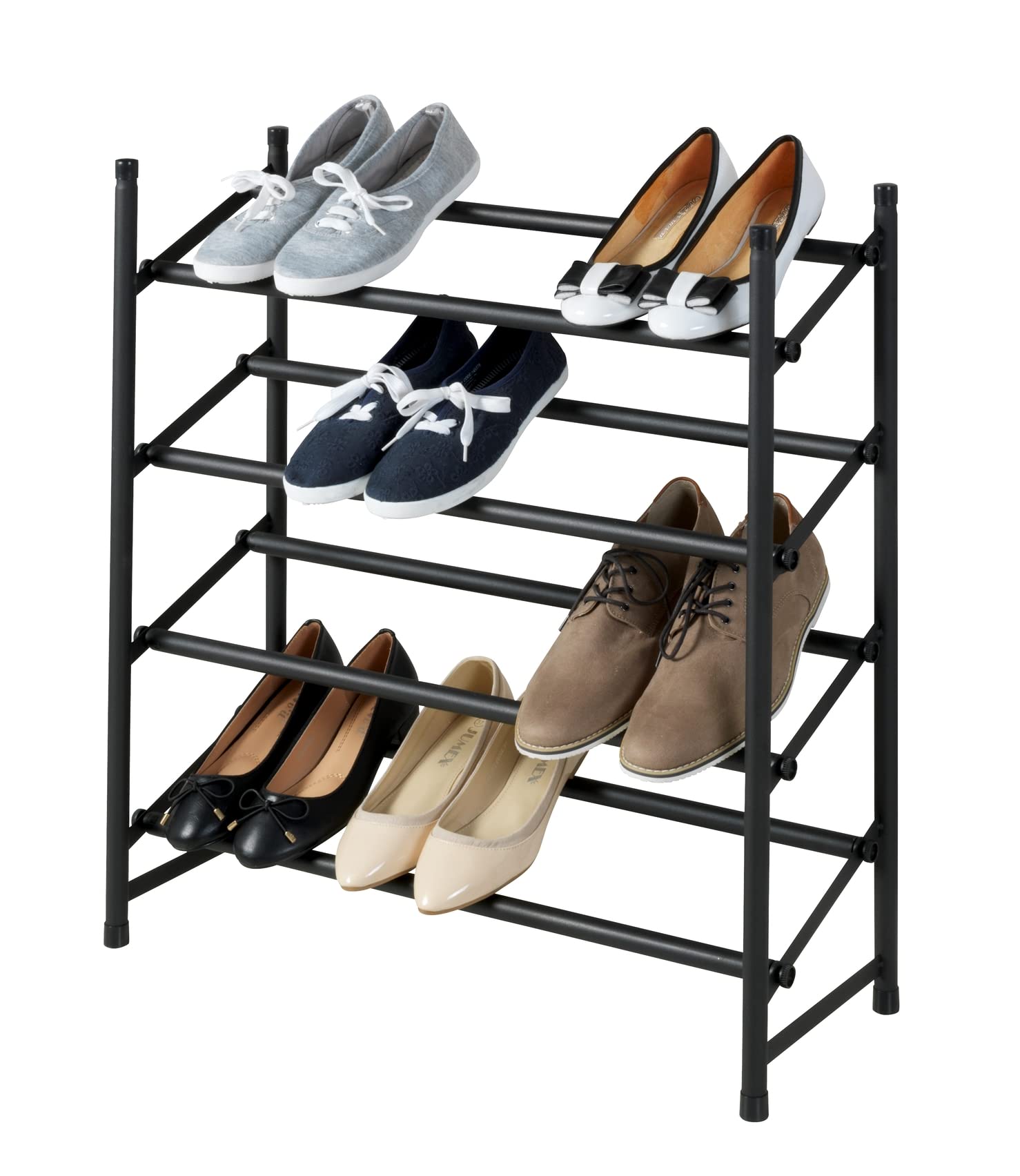 wenko-hero-anti-rutsch-schuhregal-ausziehbar-62-115-x-68-x-23-cm-schwarz-matt image 6