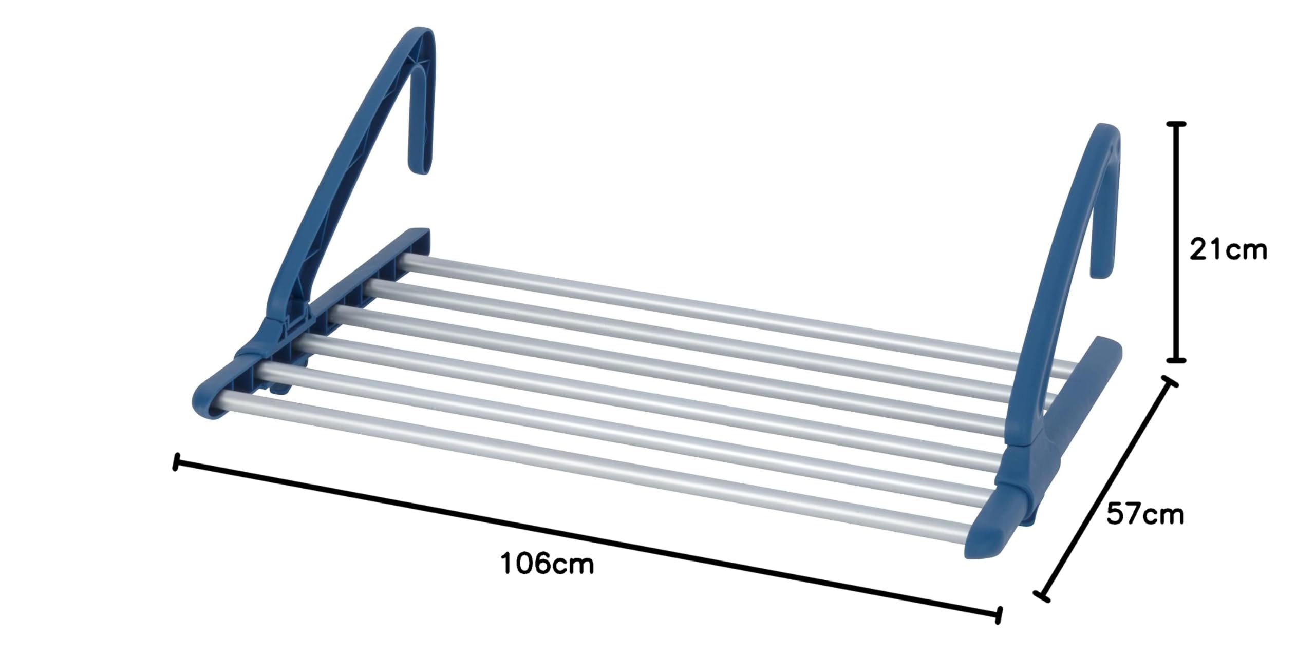 wenko-teleskop-balkon-w-schetrockner-alu-6-m-trockenl-nge-57-106-cm image 3