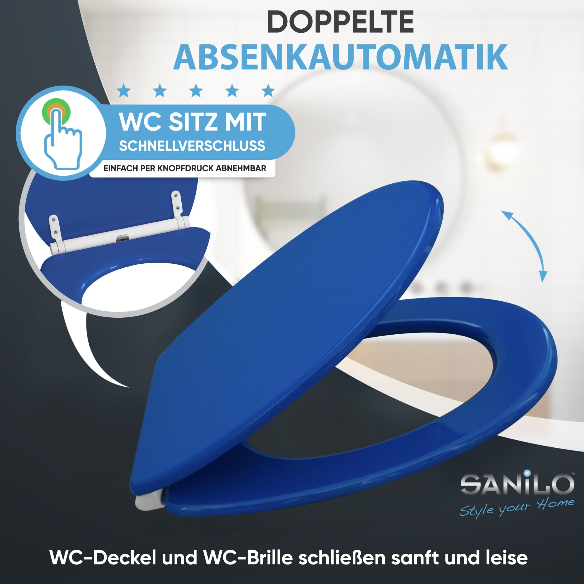 sanilo-wc-sitz-blau-mit-absenkautomatik-quick-release-holz-universal image 3