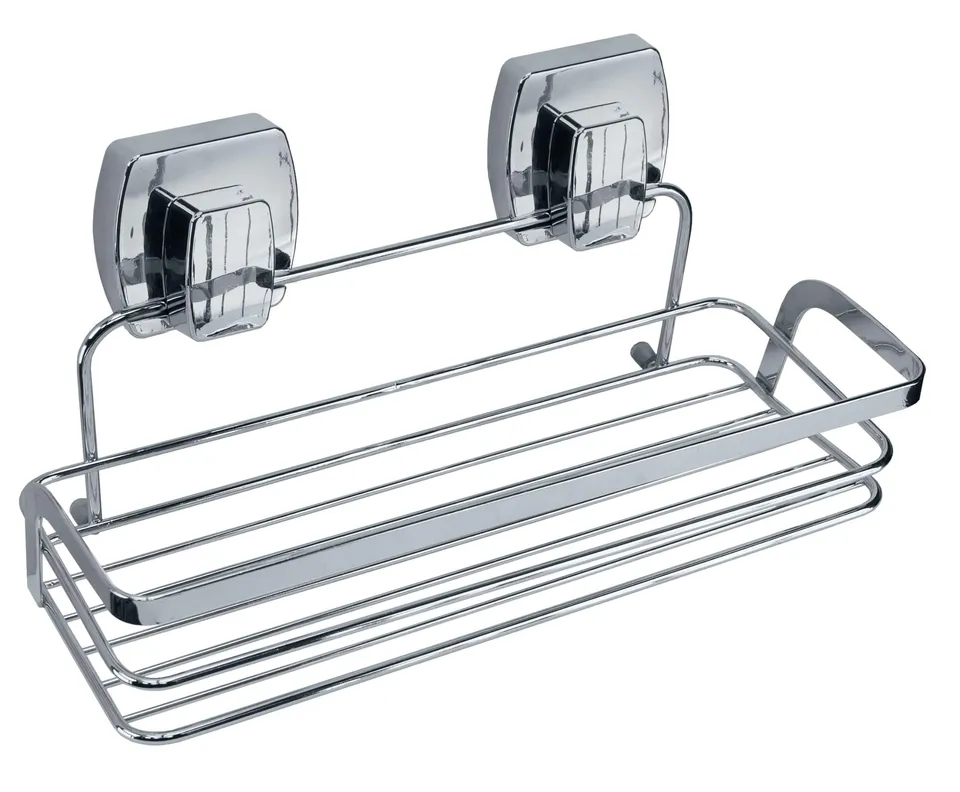 kleine-wolke-levana-korb-rechteckig-wandkorb-mit-vakuum-saugnapf-in-silber image 1