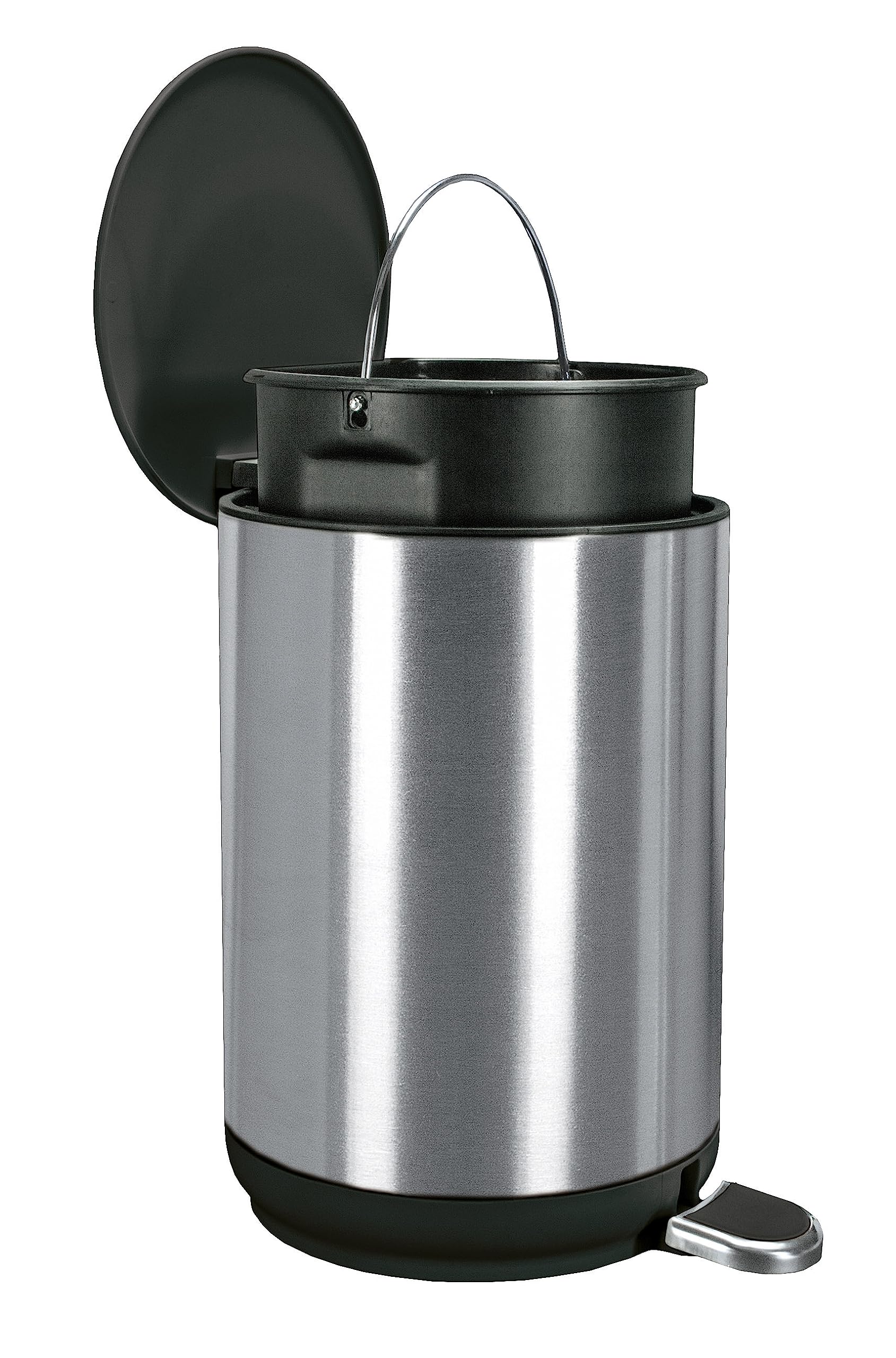 kleine-wolke-kosmetikeimer-caletto-schwarz-5-liter-treteimer-edelstahl-abs image 3