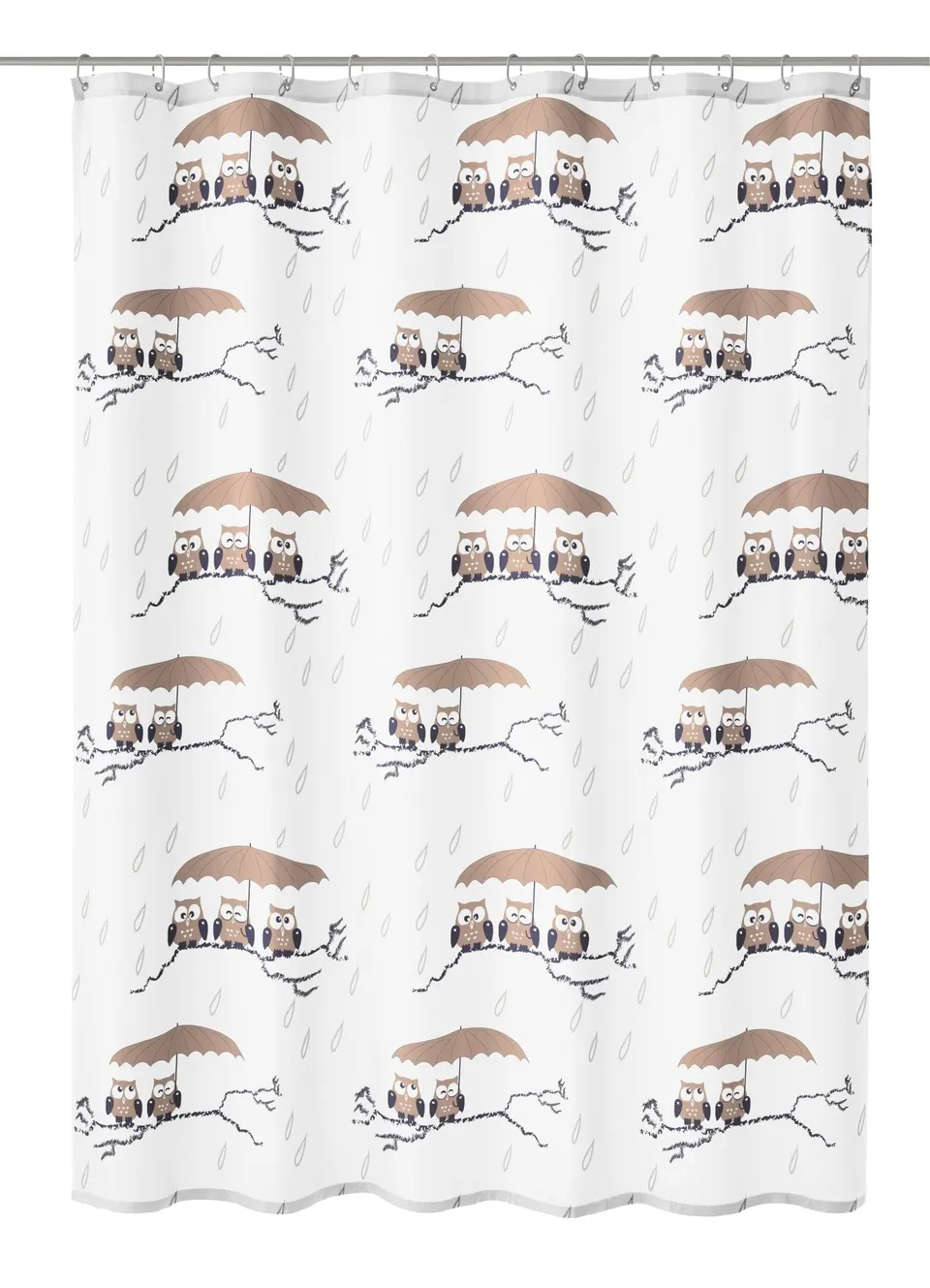 kleine-wolke-eulen-duschvorhang-textil-taupe-120-x-200-cm-polyester-oeko-tex image 1
