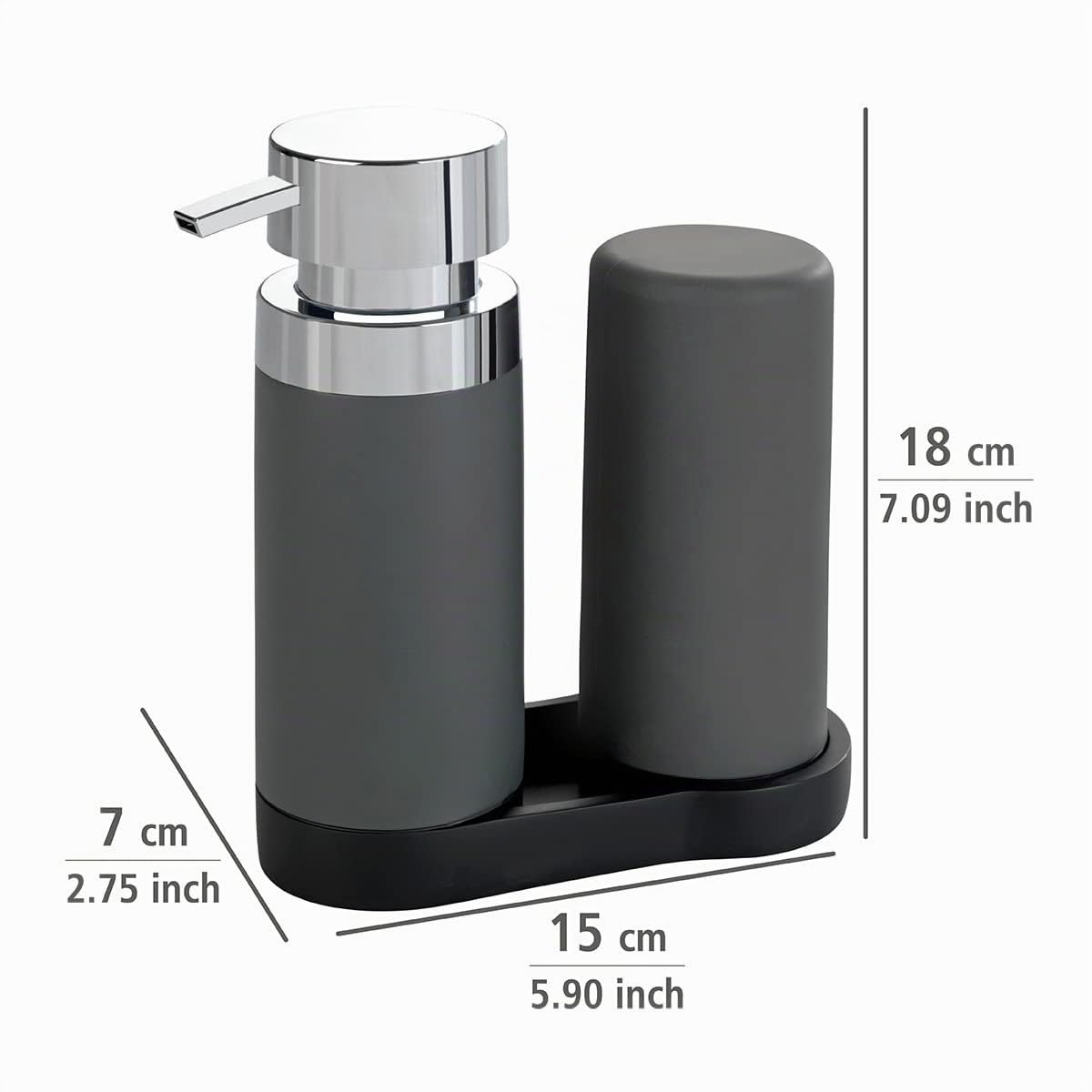 wenko-easy-squeez-e-sp-lstation-sp-lmittel-und-seifenspender-grau-0-25-l image 5