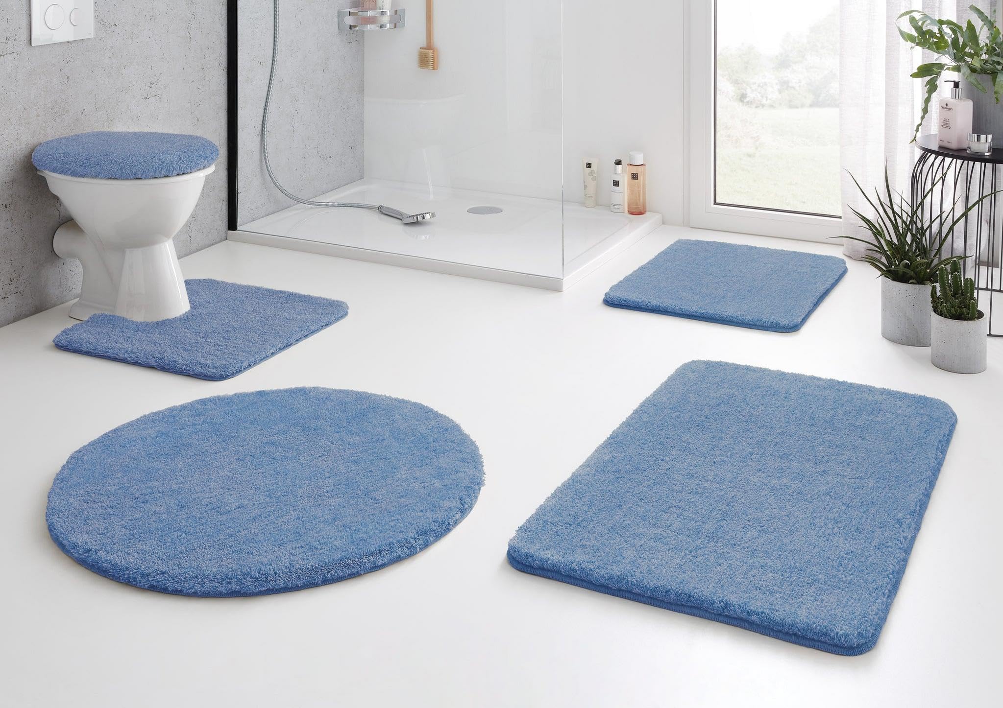 kleine-wolke-relax-wc-vorleger-azur-55-x-55-cm-mit-ausschnitt-polyacryl-30-mm-fl image 2