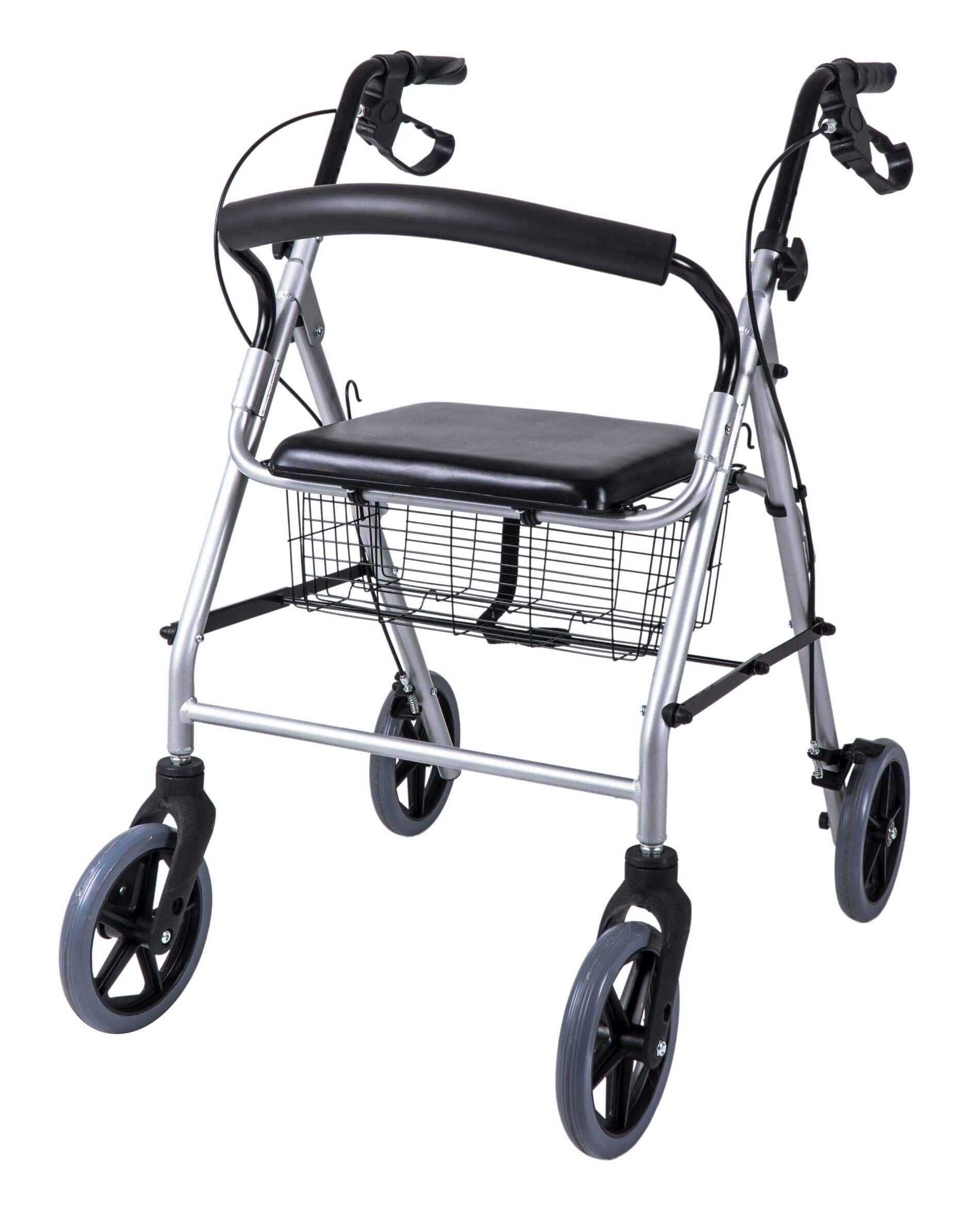 ridder-rollator-eco-schwarz-mit-sitz-und-korb image 1