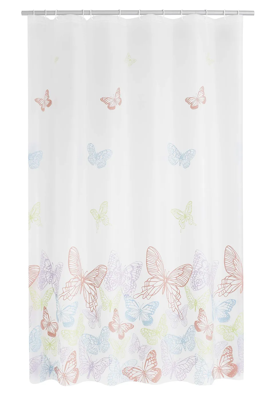 ridder-duschvorhang-folie-papillon-180x200-cm-semitransparent image 1