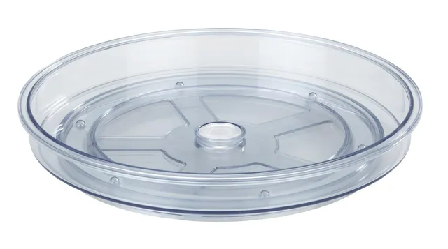 wenko-victoria-drehbares-tablett-24-cm-transparenter-drehteller-aus-kunststoff image 1
