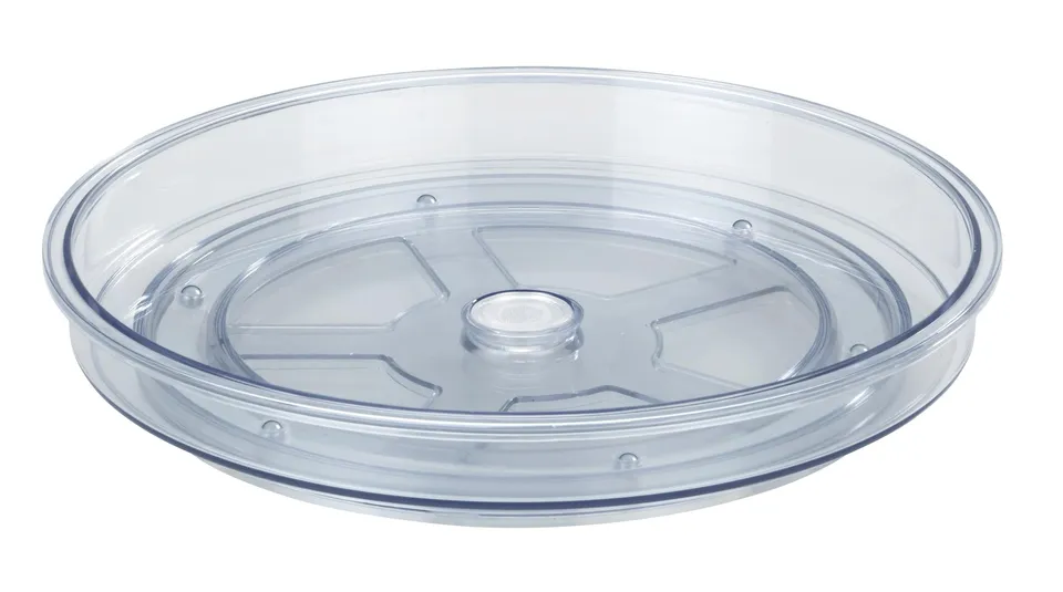 wenko-victoria-drehbares-tablett-24-cm-transparenter-drehteller-aus-kunststoff image 1
