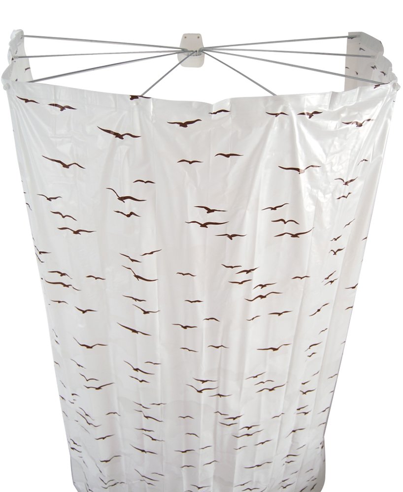 ridder-ersatz-folien-duschvorhang-ombrella-210-x-170-cm-sylt-beige-wasserdicht image 1