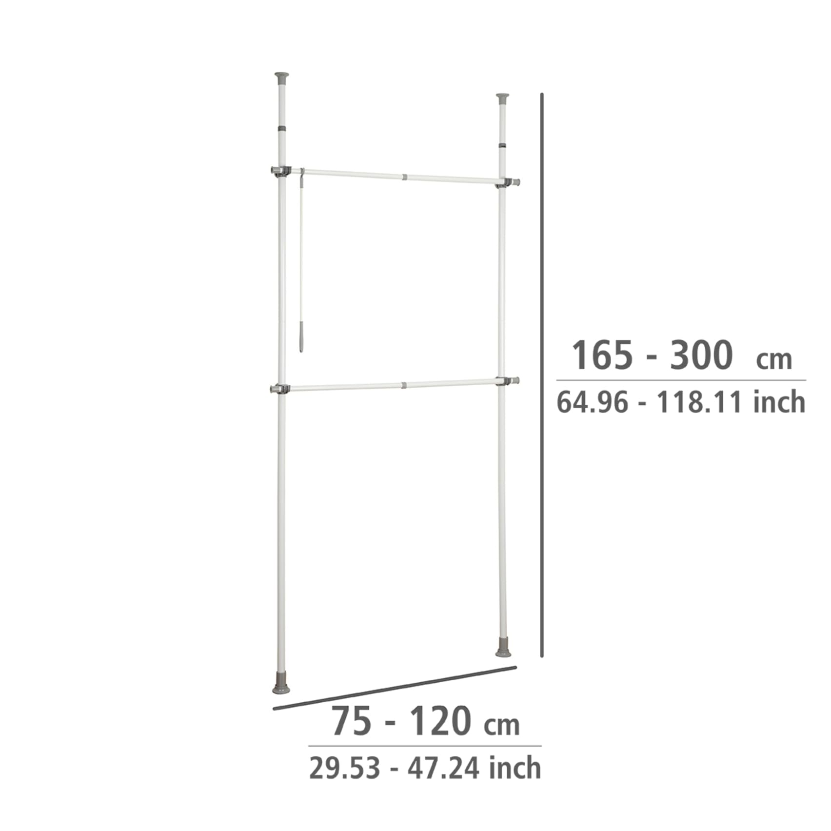 wenko-herkules-basic-teleskop-system-2-kleiderstangen-75-120-x-165-300-cm-wei image 6