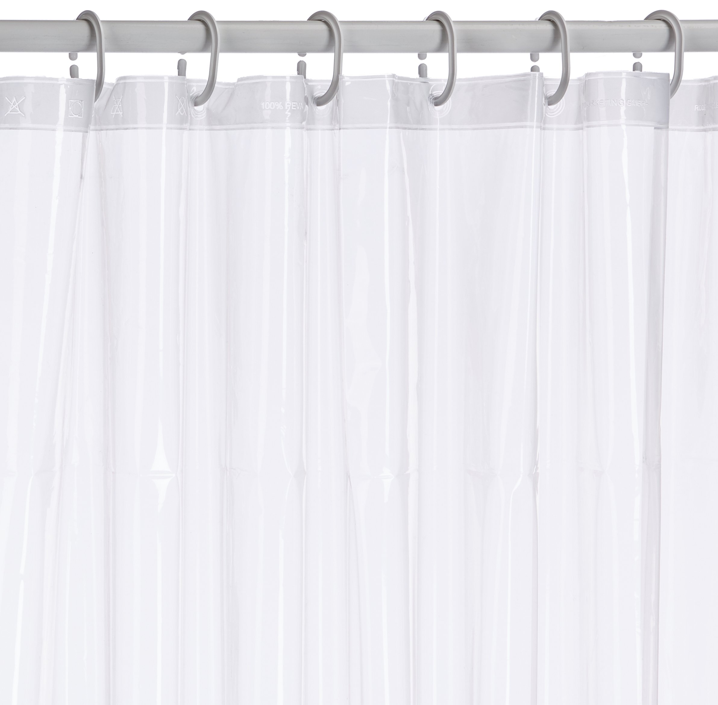 ridder-duschvorhang-folie-brillant-transparent-120x200-cm-inkl-ringe image 1