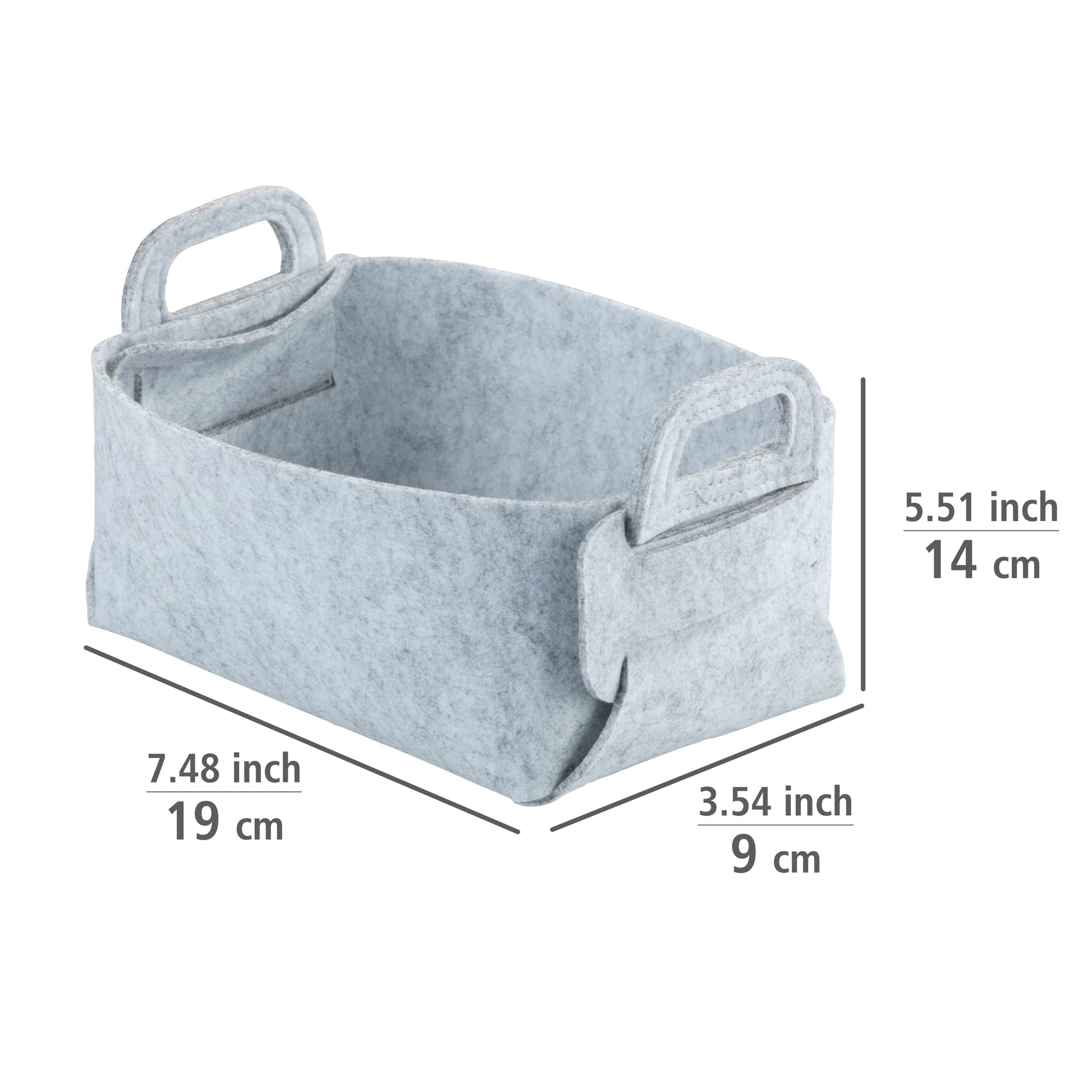 wenko-nina-s-filzkorb-2er-set-19-x-14-x-9-cm-hellgrau-2-4-l image 4