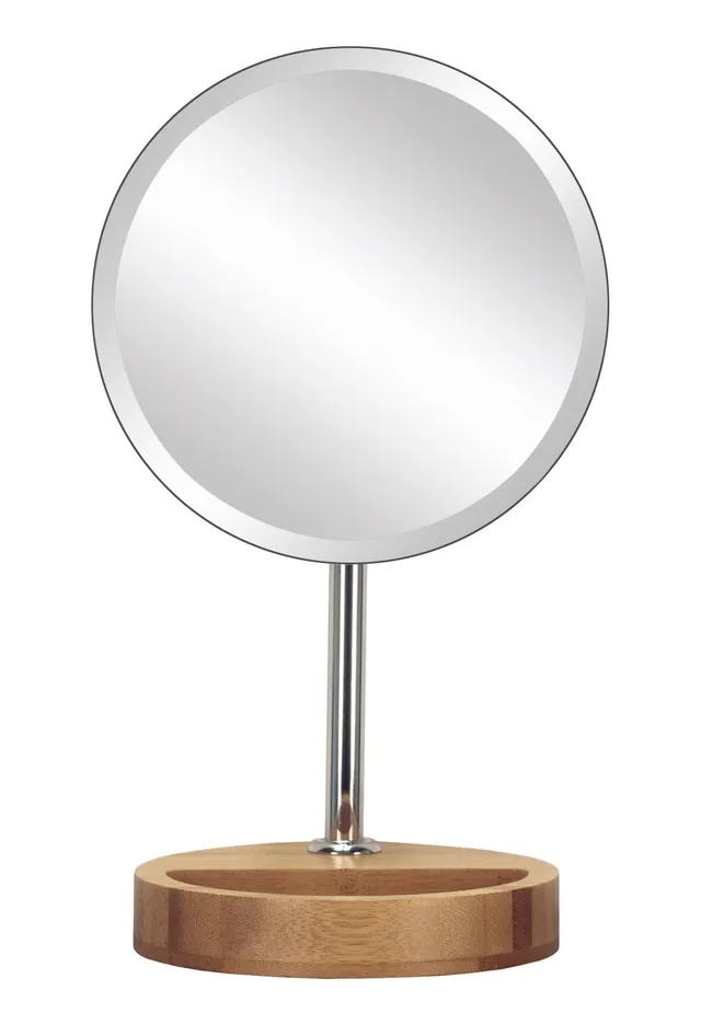 kleine-wolke-timber-mirror-kosmetikspiegel-natur-mit-ablagefach image 1