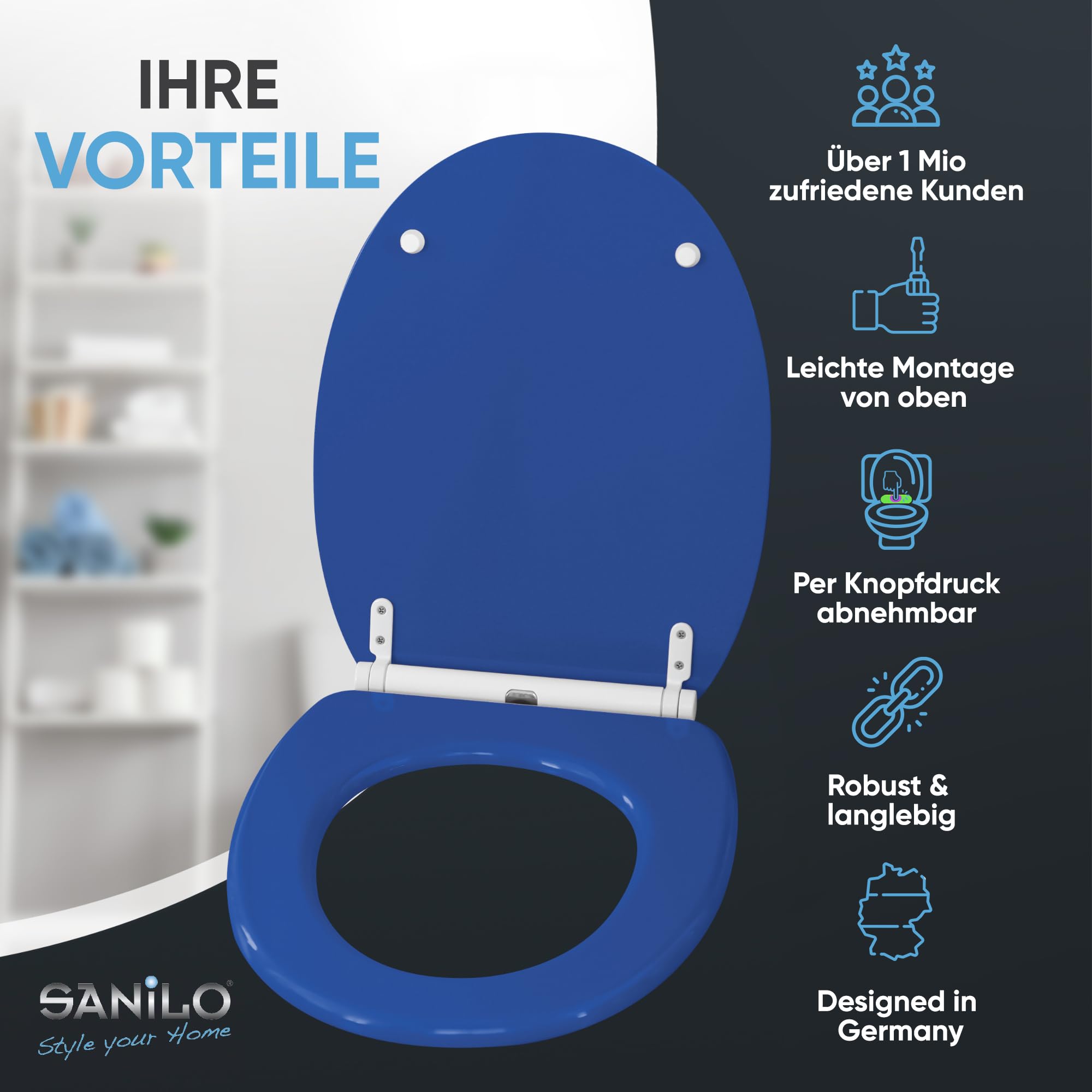 sanilo-wc-sitz-blau-mit-absenkautomatik-quick-release-holz-universal image 2