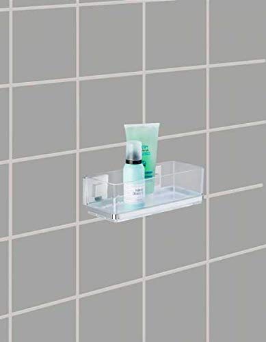 wenko-vacuum-loc-wandregal-quadro-uno-ohne-bohren-edelstahl-25-5-x-8-5-x-14-cm image 4