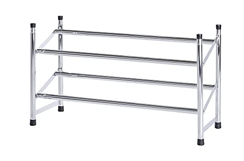 wenko-schuhregal-ausziehbar-f-r-10-paar-stapelbar-chrom-62-115-x-35-x-23-cm image 4