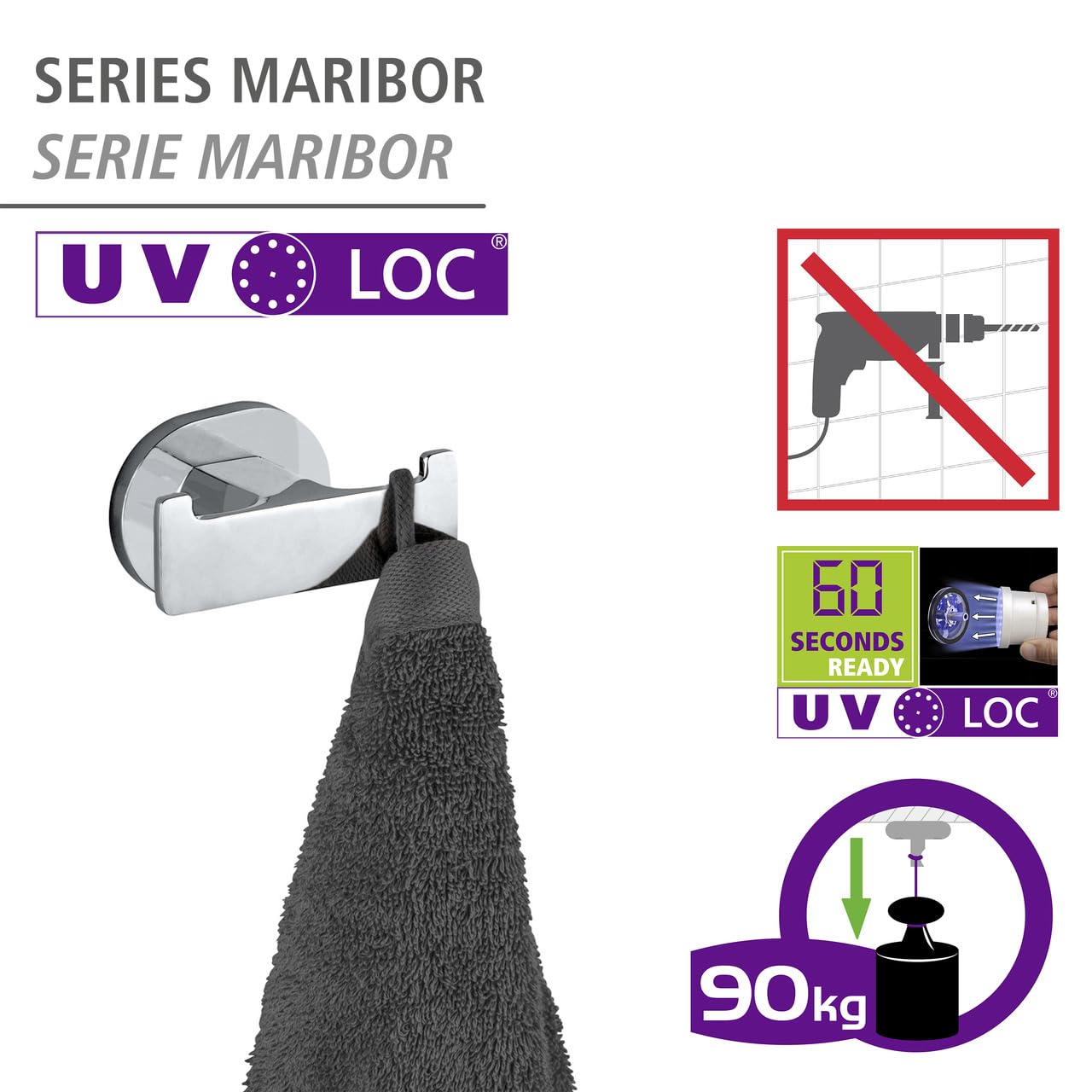 wenko-uv-loc-wandhaken-duo-maribor-chrom-9-cm image 2