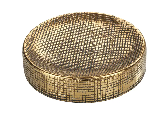 wenko-seifenablage-rivara-gold-keramik-10-x-2-5-cm image 1