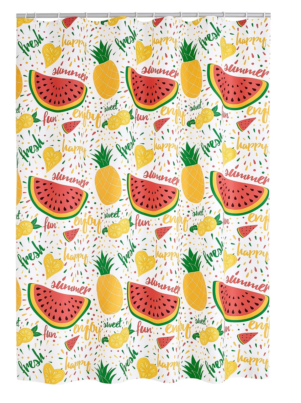 ridder-fruits-duschvorhang-folie-180x200-cm-fr-chte-sommer-inkl-ringe image 1