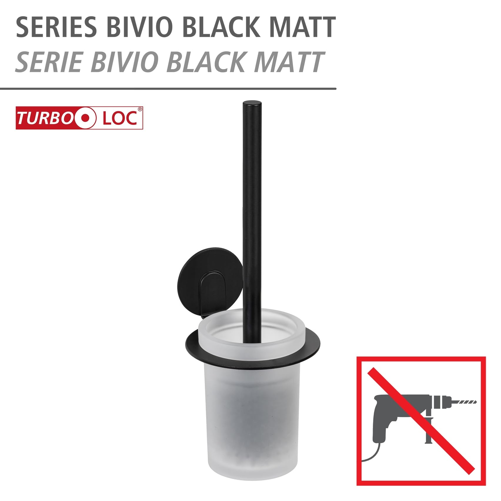 wenko-turbo-loc-bivio-wc-garnitur-black-matt-aus-aluminium-und-glas image 2